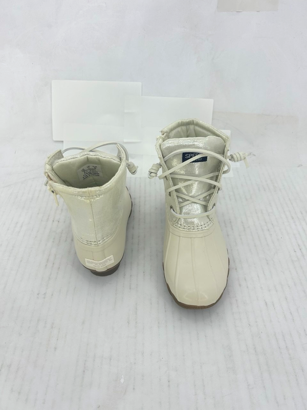 Sperry Top-Sider Girl's Saltwater Duck Boots Ivory Size 5 M STK165447; NIB