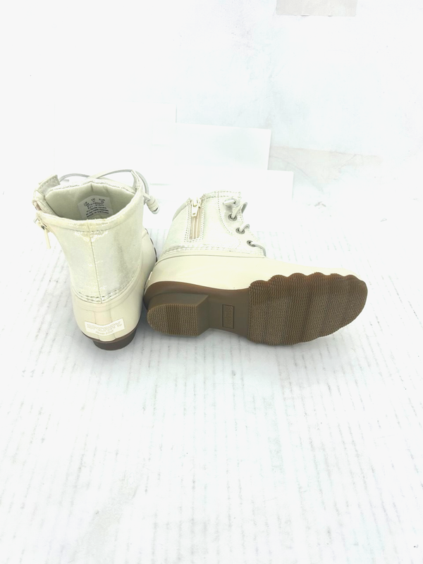 Sperry Top-Sider Girl's Saltwater Duck Boots Ivory Size 5 M STK165447; NIB