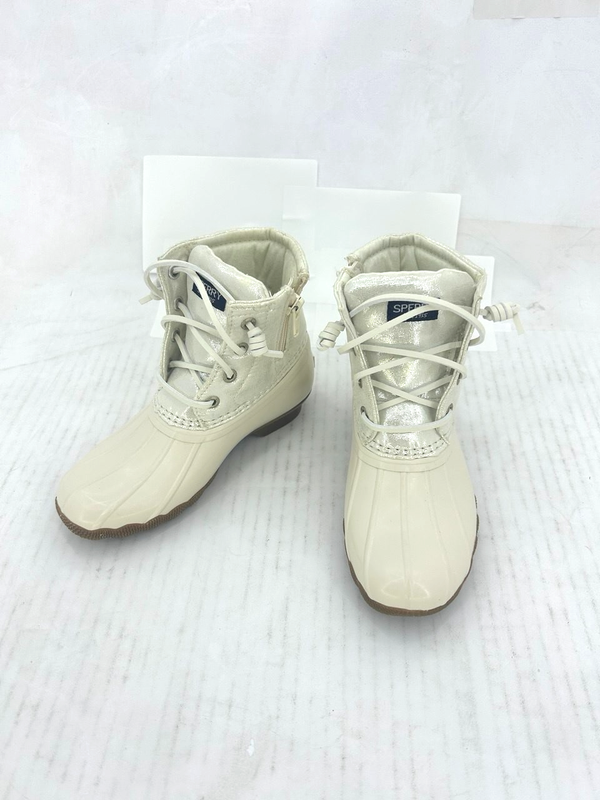 Sperry Top-Sider Girl's Saltwater Duck Boots Ivory Size 5 M STK165447; NIB