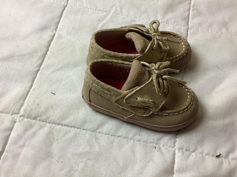 Sperry Top-Sider Girls Boat Shoe Infant Size 3m Brown/Pink