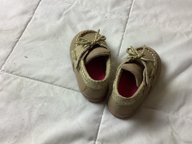 Sperry Top-Sider Girls Boat Shoe Infant Size 3m Brown/Pink