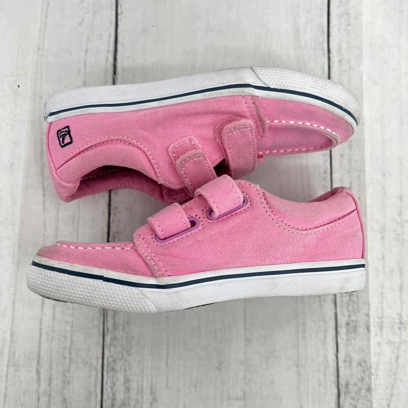 Sperry Top-Sider Hallie H&L Pink Canvas Boat Shoes Sneakers Girls Size 10.5 Kids