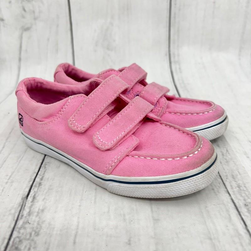 Sperry Top-Sider Hallie H&L Pink Canvas Boat Shoes Sneakers Girls Size 10.5 Kids