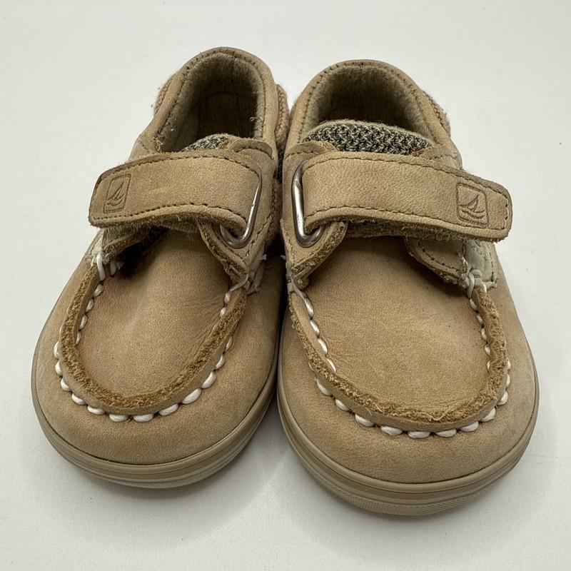 Sperry Topsider Baby Hook And Loop Boat Shoes Size 1M