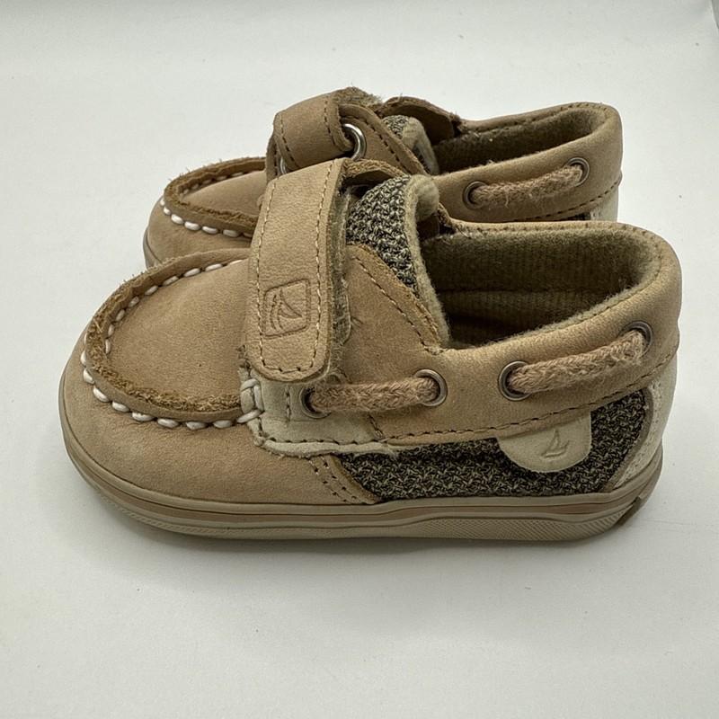 Sperry Topsider Baby Hook And Loop Boat Shoes Size 1M