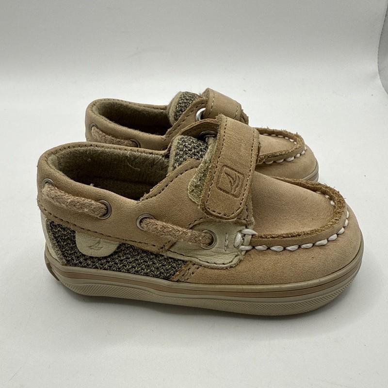 Sperry Topsider Baby Hook And Loop Boat Shoes Size 1M