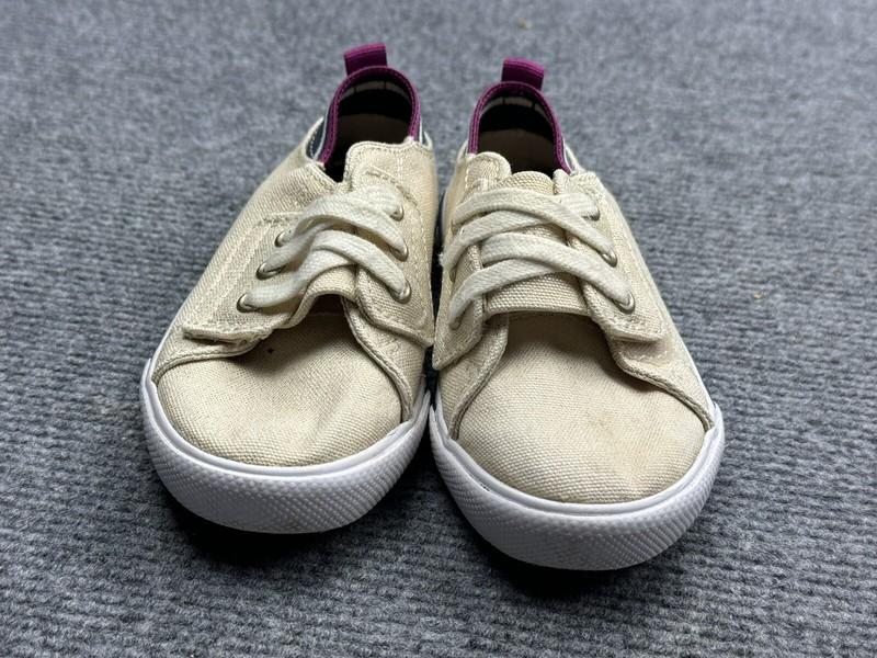 Sperry Youth Junior Shoe Size 8 Canvas Upper Casual Gold