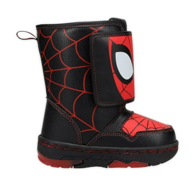 Spider-Man By Marvel Toddler Boys Winter Light-up Mid-Calf Boot Black Size 6