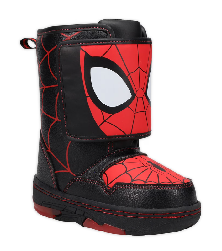 Spider-Man by Marvel Toddler Boys Winter Light-up Mid-Calf Boot Black Size 6