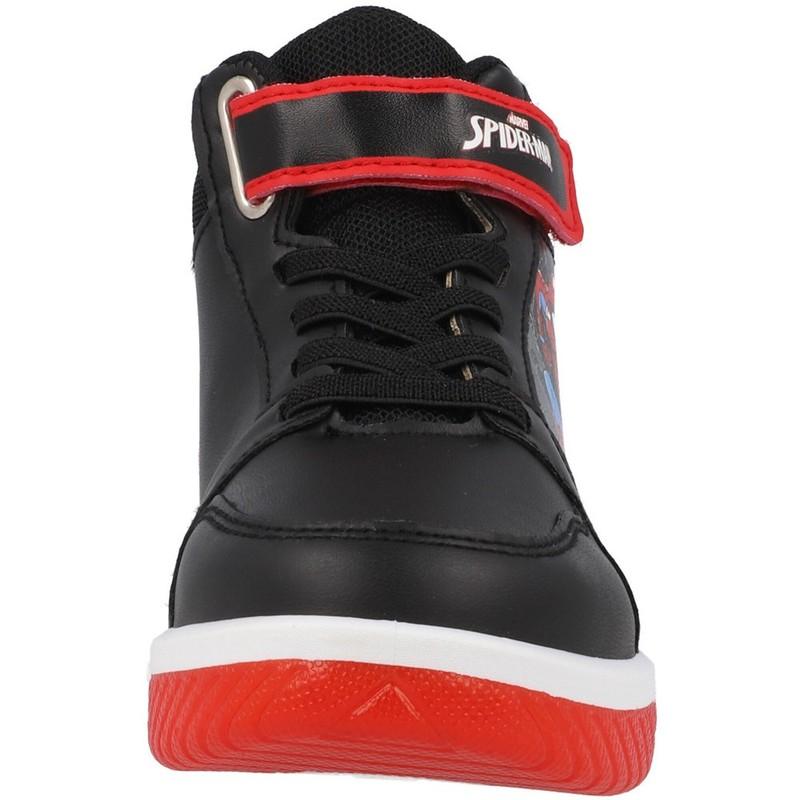 Spider-Man High Tops Black Kids' Light-Up Shoes With Easy Fasten Strap