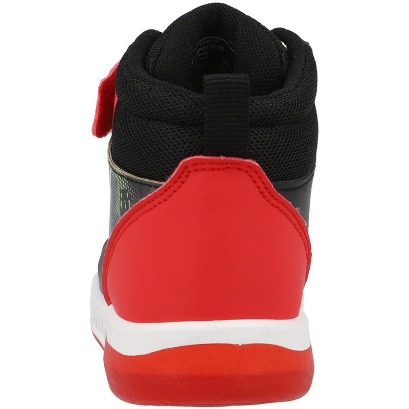 Spider-Man High Tops Black Kids' Light-Up Shoes With Easy Fasten Strap