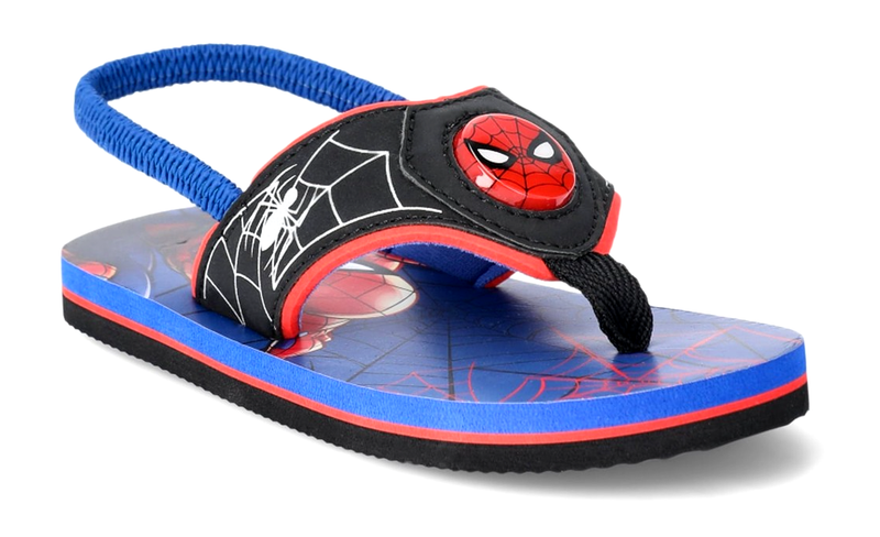 SPIDER-MAN Light-Up Flip Flops Thongs Sandals Toddler's 7-8 9-10 Or Boys 11-12