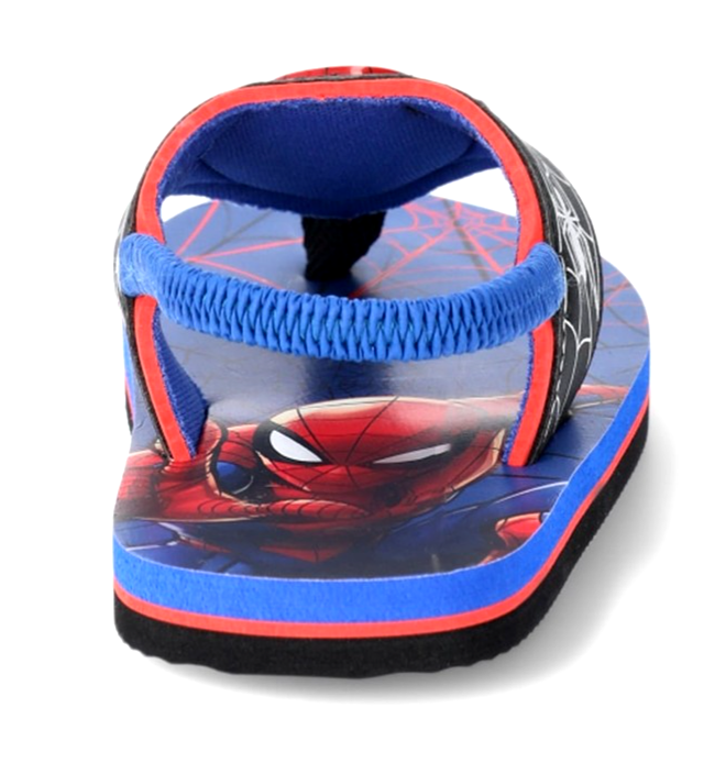 SPIDER-MAN Light-Up Flip Flops Thongs Sandals Toddler's 7-8 9-10 Or Boys 11-12