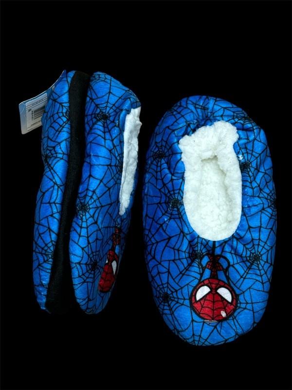 Spider Man Marvel Fuzzy Babba Slipper Size 4T-5T Shoe 8-13