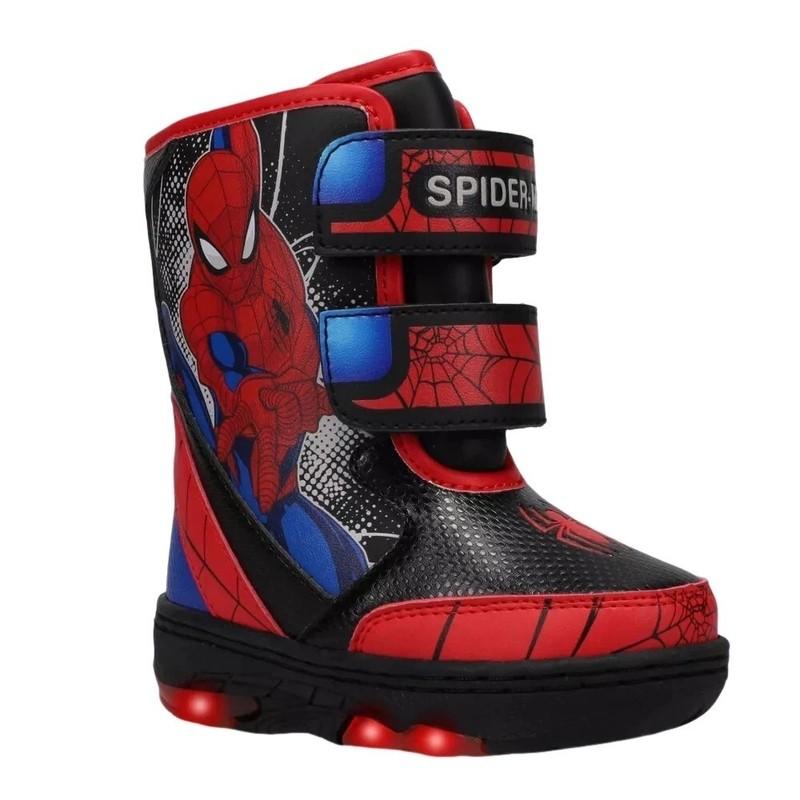SPIDER-MAN Waterproof Insulated Snow Boots w/Lights NWT Sizes 8 9 10 12 or 1 $38