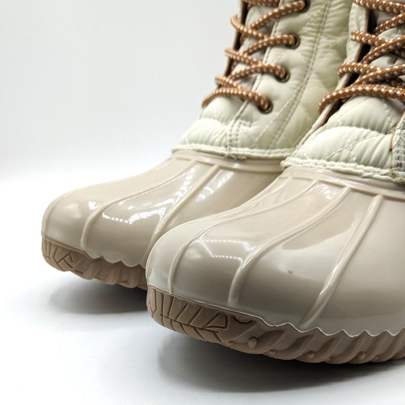 Sporto “Andie” Women’s Insulated Waterproof & Repellent Duck Boot (Ivory) - NEW