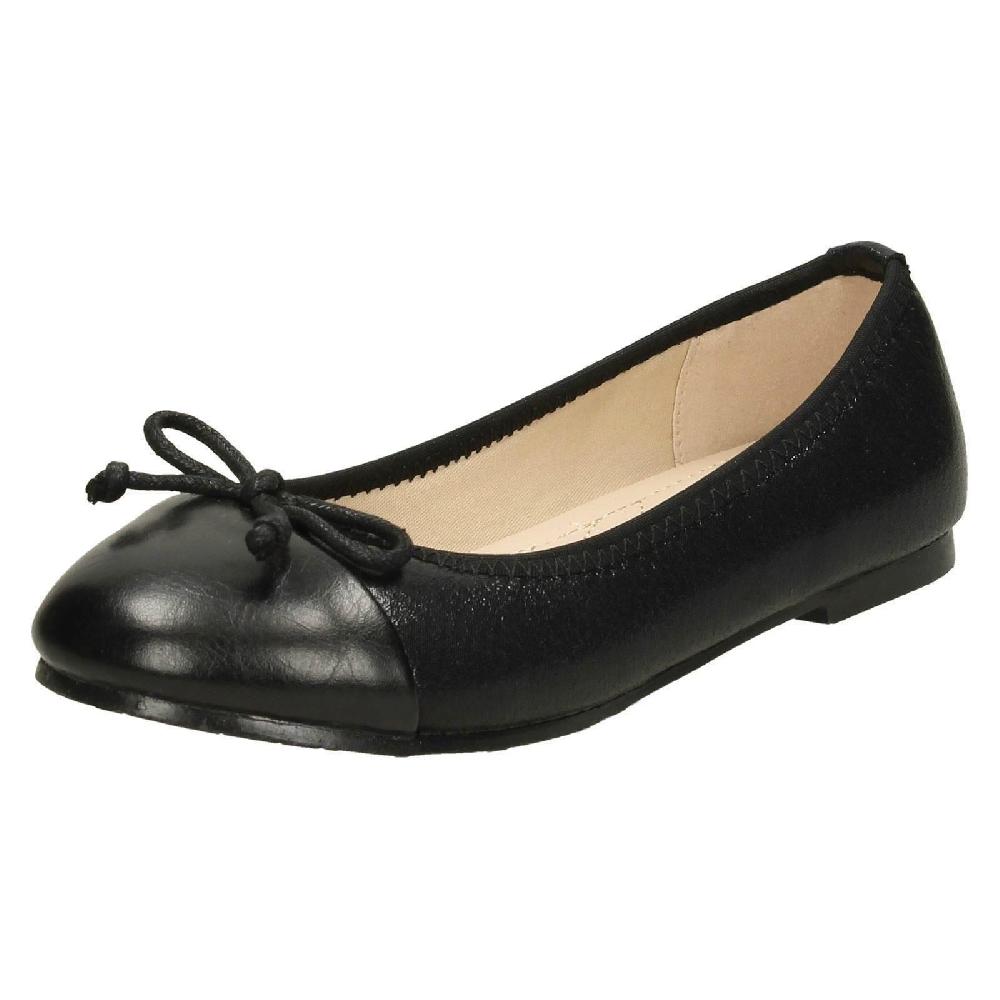 Spot On Girls Detailed Bow Ballerina Shoes