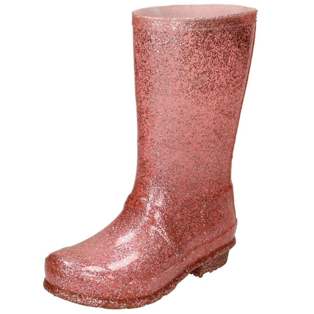 Spot On Girls Glitter Wellington Boots