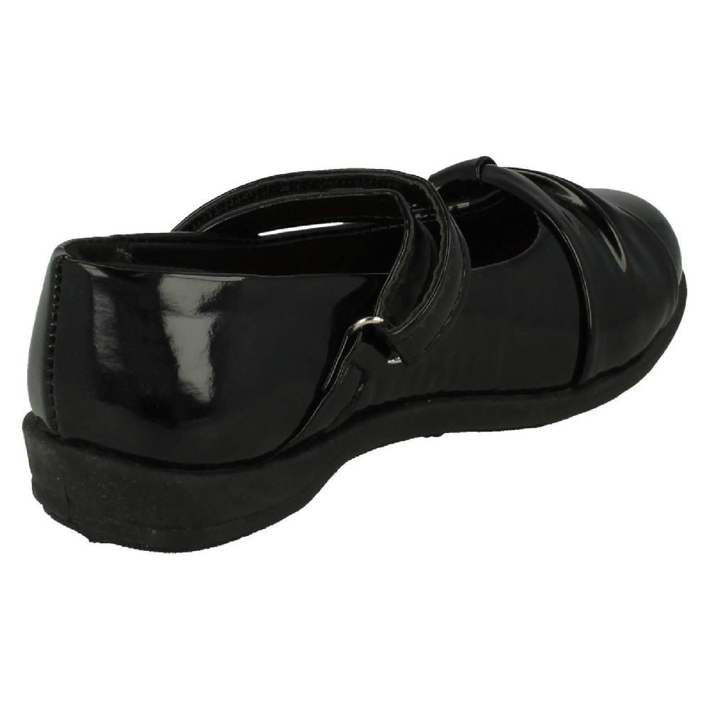 Spot On Girls Side Bow Detail School Shoes