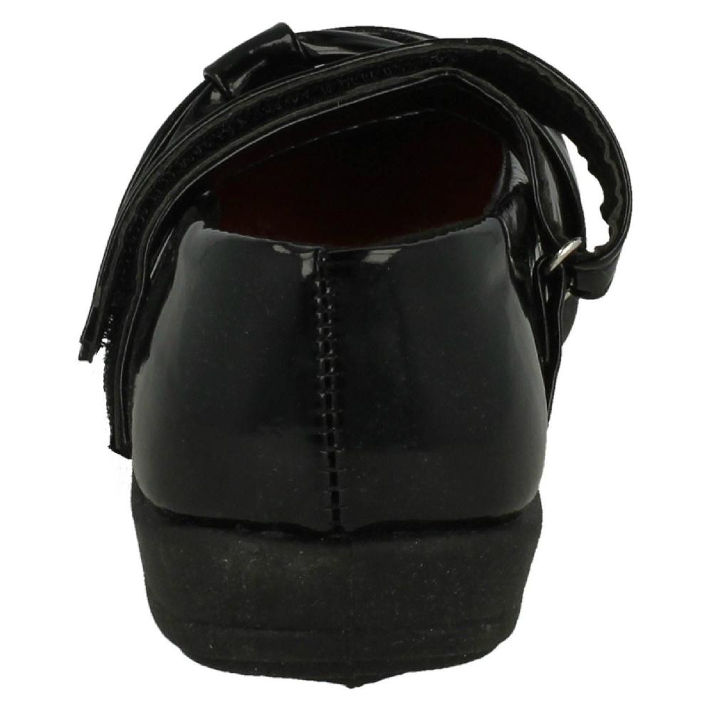 Spot On Girls Side Bow Detail School Shoes