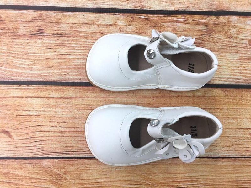 Squeaky Shoes New White With Crystals Mary Jane Girls Toddler Walker 1018