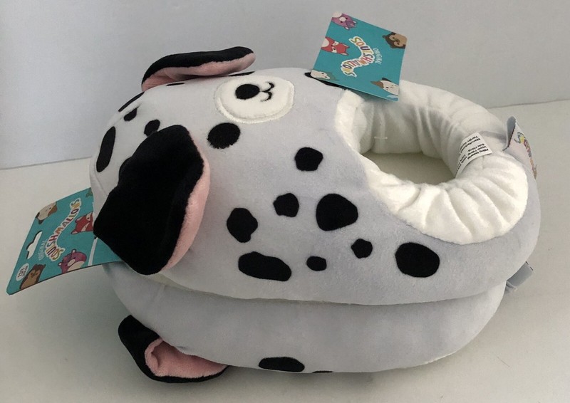 Squishmallows Original Kids Dalmatian Plush Slippers Sz 13/1