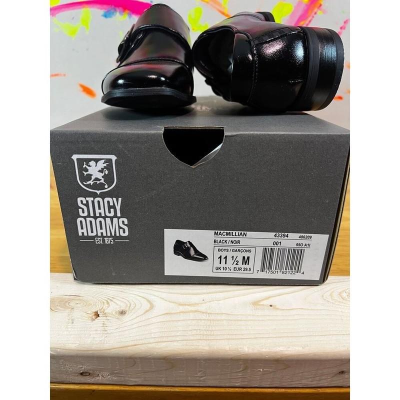 Stacy Adams Boys Macmillan Black Shoes - 11.5