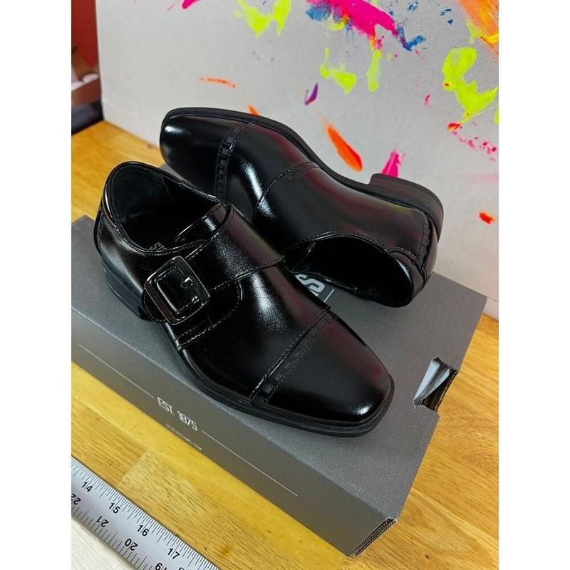 Stacy Adams Boys Macmillan Black Shoes - 11.5