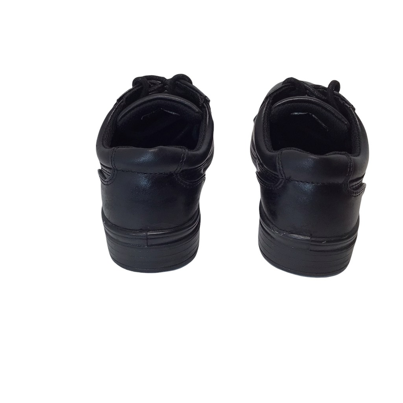 Stafford Landon Boys Oxford Shoes Black Memory Foam Low Top Lace Up 11M New