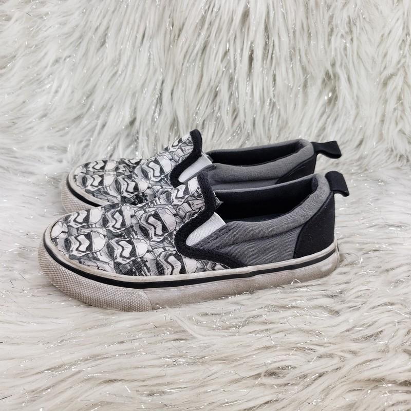 STAR WARS Skechers Storm Troopers Slip On Casual Shoes Little Kids Size 10.5