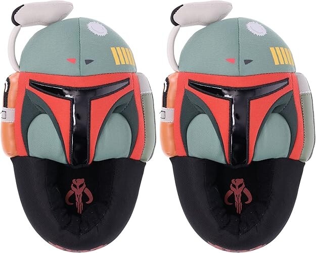 STAR WARS Slippers Boba Fett Full Body Size 1-2 12-13 3-4