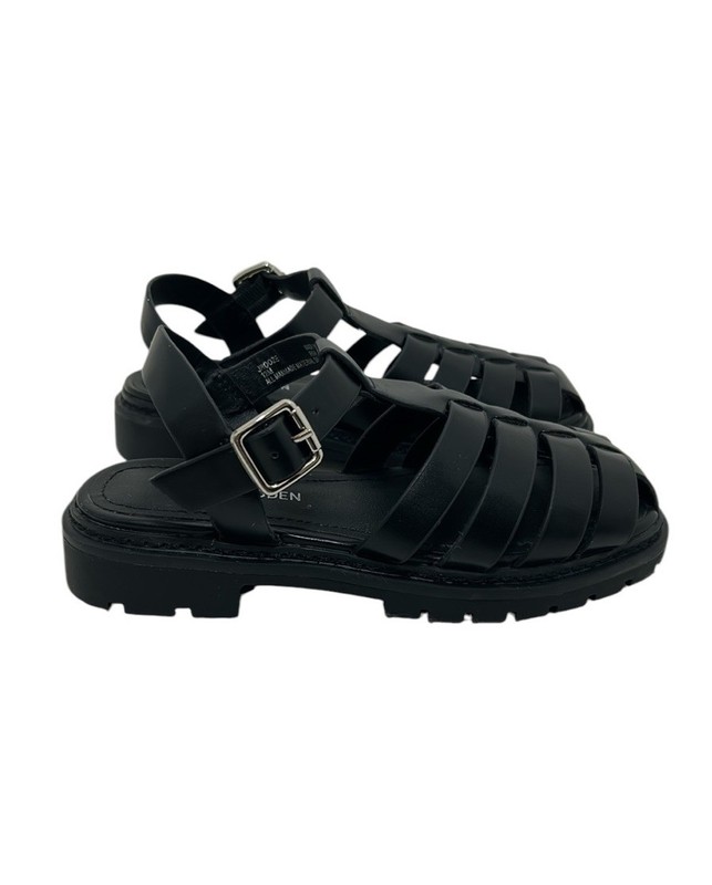 Steve Madden Girls Black JROOZE Fisherman Sandals Shoe Size 12M
