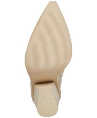 STEVE MADDEN Womens Ivory Thorn Toe Block Heel Leather Western Boot 6.5 M