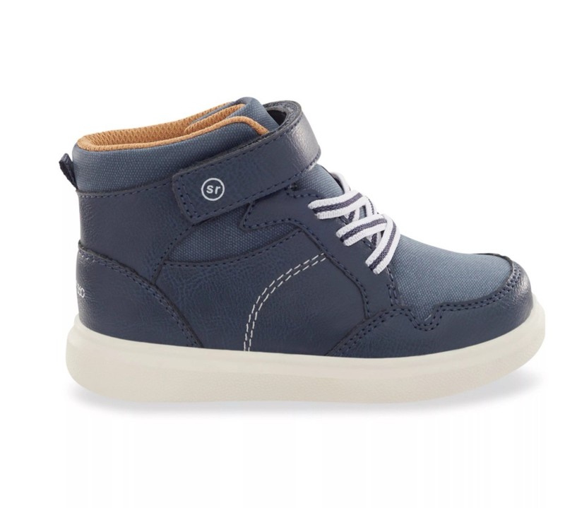 Stride Rite Boys Zayn Casual Shoes; Sz 13T Navy Or Asphalt ~ You Pick~