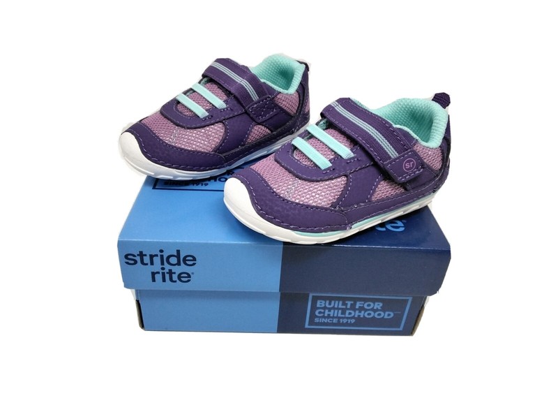 Stride Rite Jamie Girls Various Size Running Sneakers Shoes Purple
