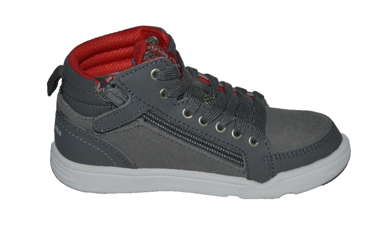 Stride Rite Kids' Boys Made 2 Play Kaleb Mid Lace Sneaker Dark Grey Size 11.5 M