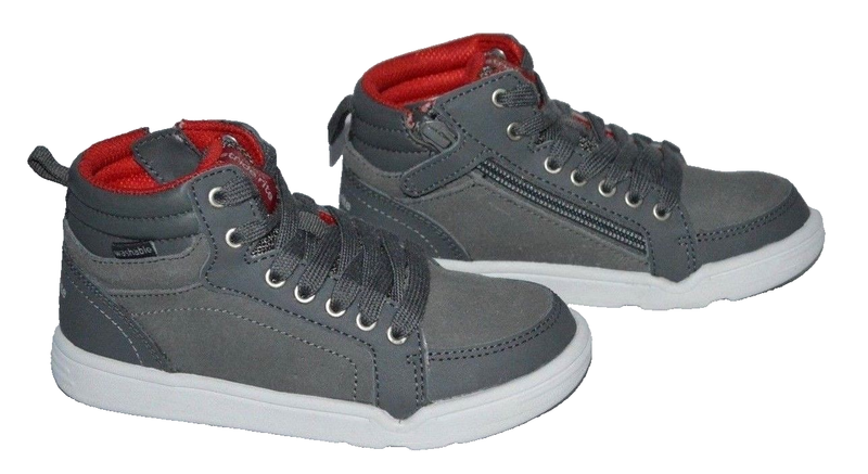 Stride Rite Kids' Boys Made 2 Play Kaleb Mid Lace Sneaker Dark Grey Size 11.5 M