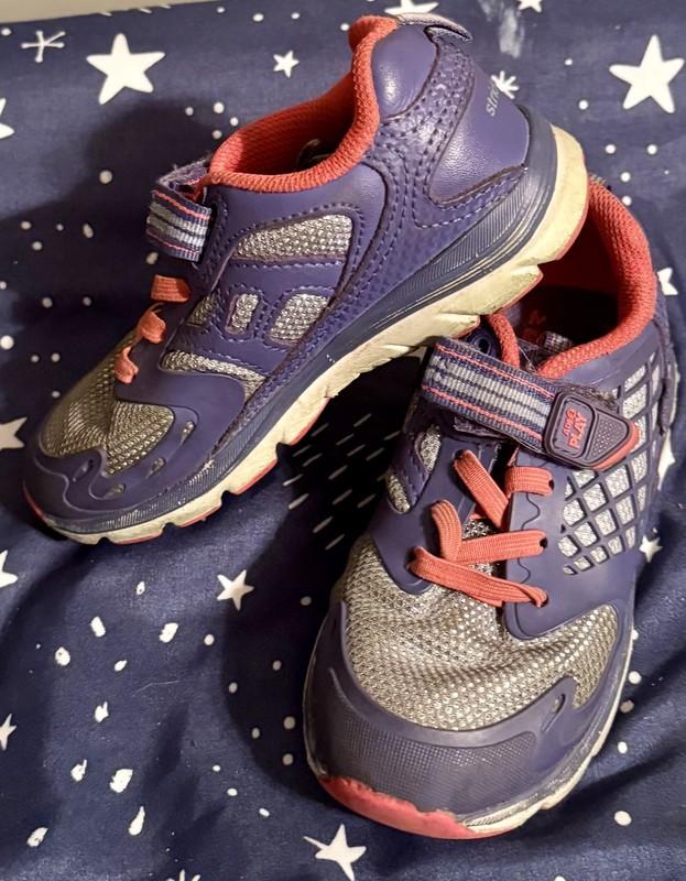 Stride Rite Made2Play Cannan Sneakers Girls Pink/Purple/Silver Size 9.5M GUC