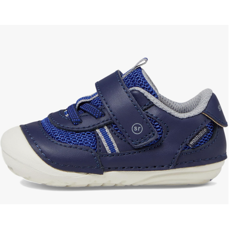 Stride Rite SM Apollo Boys Sneaker Size 5 Blue White Kids Shoe NIB