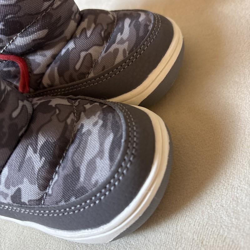 Stride Rite Winter Boots Boys 4 Aster Camo Gray Boots