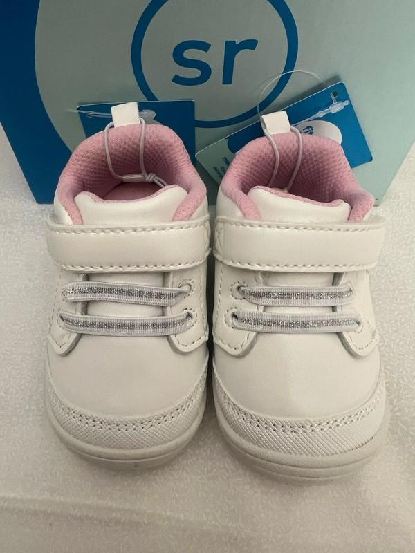 STRIDERITE 360 Fits Wide Feet Too Taye Pink/White Toddler Girl Shoes US SIZE 3M