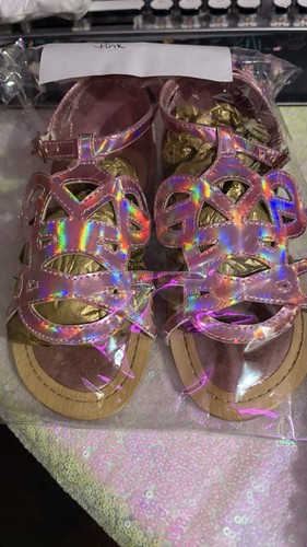 Stuart Weitzman Holographic Sandals – Girls’ Size 11
