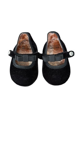 Stuart Weitzman My First Weitzmans Baby Pali Velvet Strap Size 3