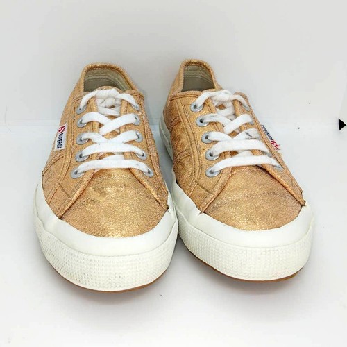 Superga Cotu Classic Girls Pre-owned Metallic Rose Gold Sneakers - Sz. 4 1/2