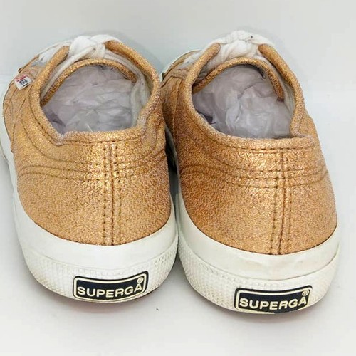 Superga Cotu Classic Girls Pre-owned Metallic Rose Gold Sneakers - Sz. 4 1/2
