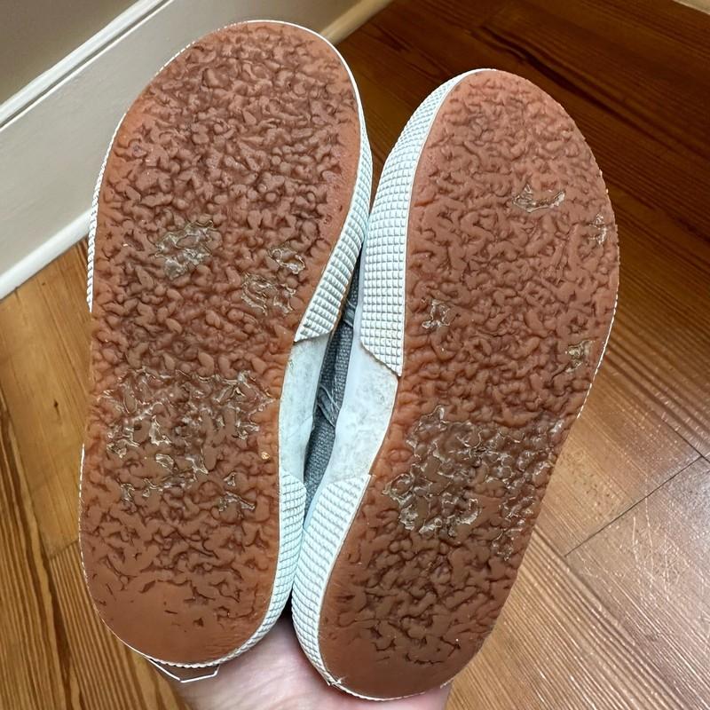 SuperGa Gray Low Top Rubber Sole Sneakers SIZE 12