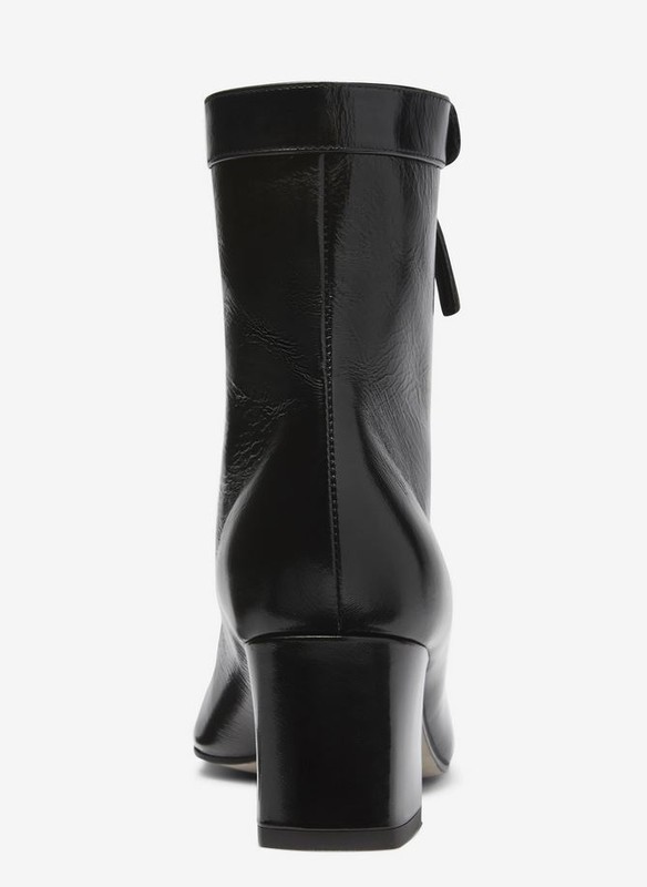 Tamara Mellon Black Calf Avenger Booties Ankle 55mm Heels $650 NEW