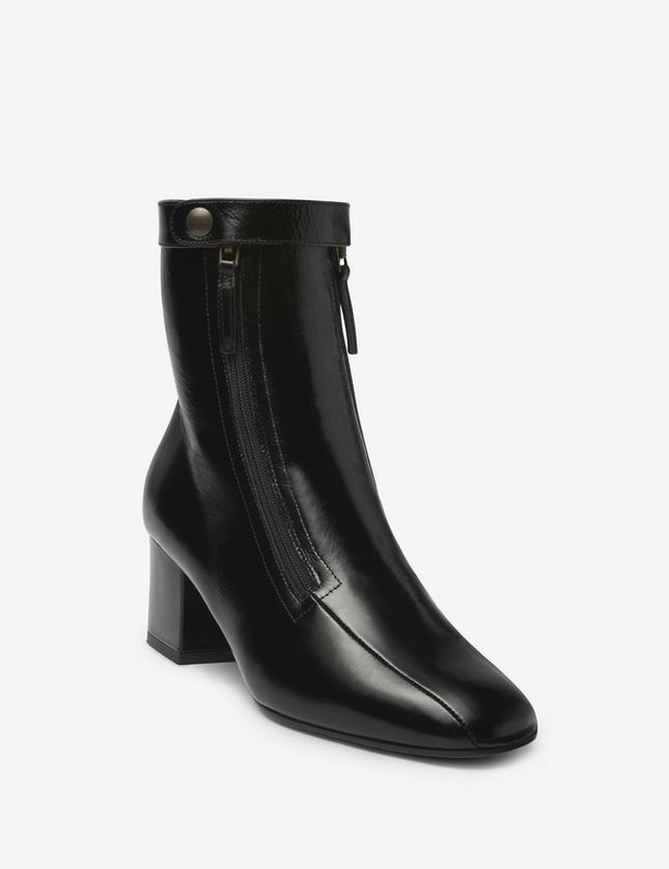 Tamara Mellon Black Calf Avenger Booties Ankle 55mm Heels $650 NEW