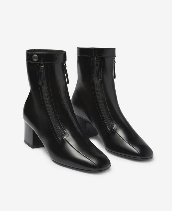 Tamara Mellon Black Calf Avenger Booties Ankle 55mm Heels $650 NEW