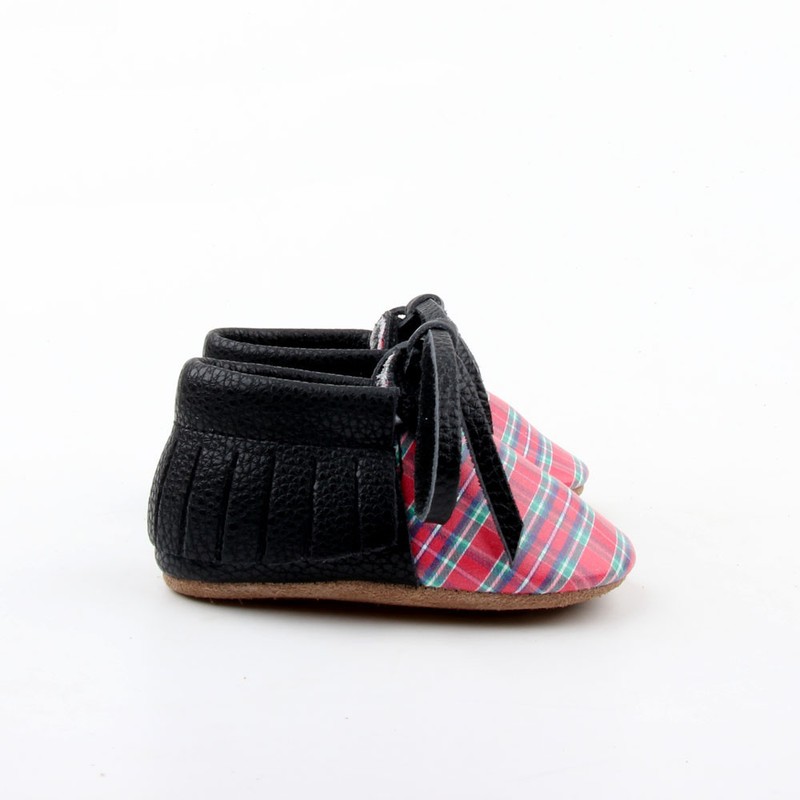 Tartan Starbie Baby Shoes Plaid Leather Toddler Shoes Infant Shoes Boy Girl